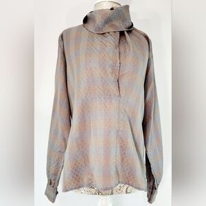 Vintage Emily long sleeve, cowl neck blouse